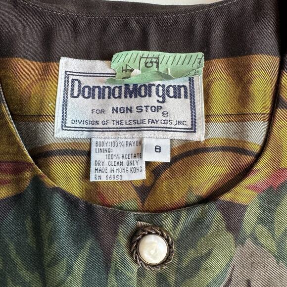 Vintage Donna Morgan Two Piece Jacket And Skirt Set Size 8 - Picture 11 of 13